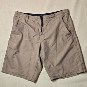 Dahu Men's Hybrid Shorts Size 34‎ Tan Stretch Surf Swim Trunks Beachwear